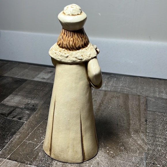 Vintage Japan Hand Made Wise Men 3 Pc Figurine Set Nativity White Gold 1960s - Picture 3 of 9